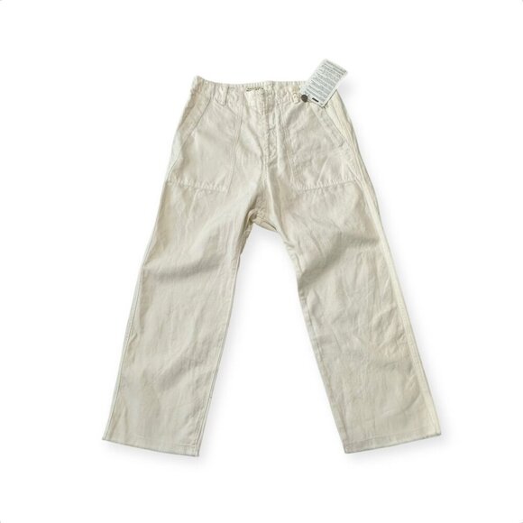 Nili Lotan Luna Pants, Size 4, Eggshell-white, Cotton/Linen, NWT $355 - Picture 8 of 14